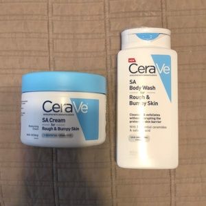 CeraVe SA Body Wash + Cream for Rough & Bumpy Skin